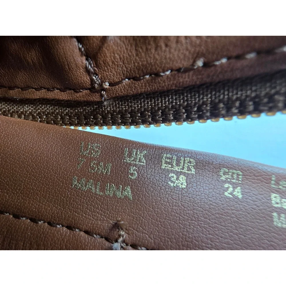 Franco Sarto Malina Tan Suede Ankle Boots‎ Womens 7.5 M Side Zip Round Toe